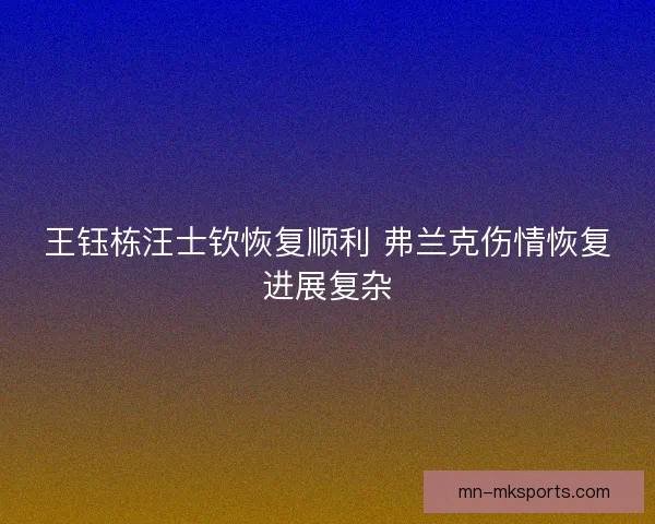 王钰栋汪士钦恢复顺利 弗兰克伤情恢复进展复杂 王钰栋汪士钦恢复顺利 弗兰克伤情恢复进展复杂
