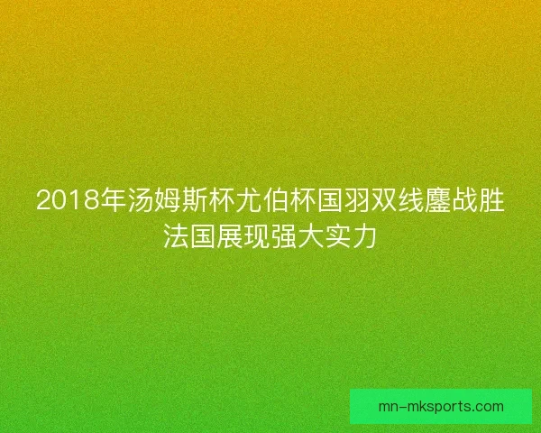 2018年汤姆斯杯尤伯杯国羽双线鏖战胜法国展现强大实力