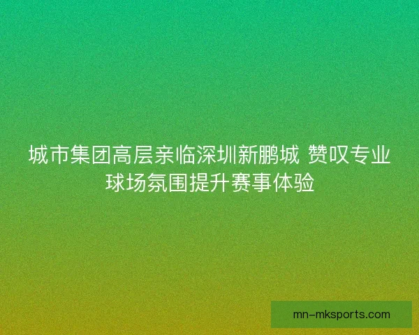 城市集团高层亲临深圳新鹏城 赞叹专业球场氛围提升赛事体验
